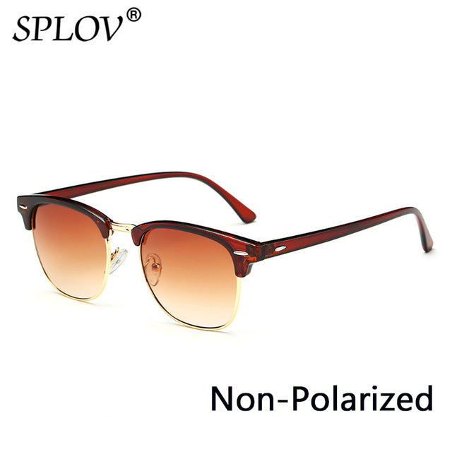 New Fashion  Semi Rimless Polarized Sunglasses Men Women Brand Designer AV8R