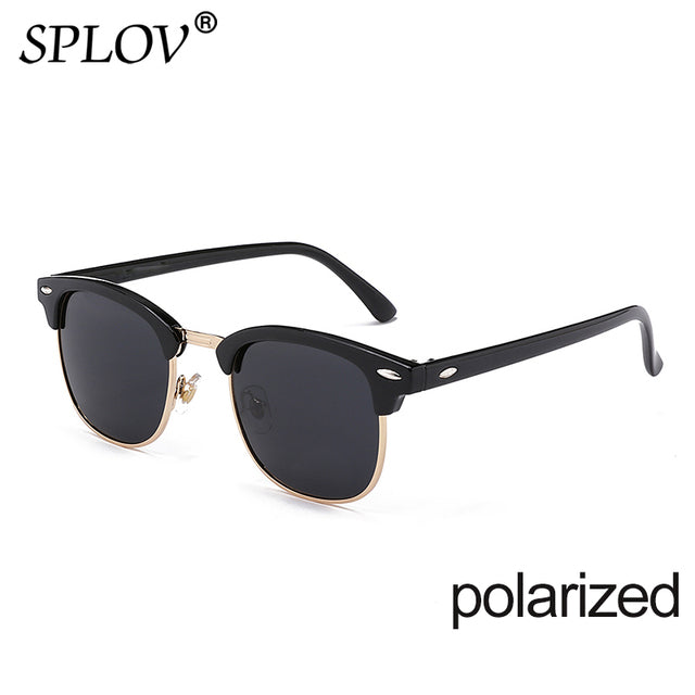 New Fashion  Semi Rimless Polarized Sunglasses Men Women Brand Designer AV8R