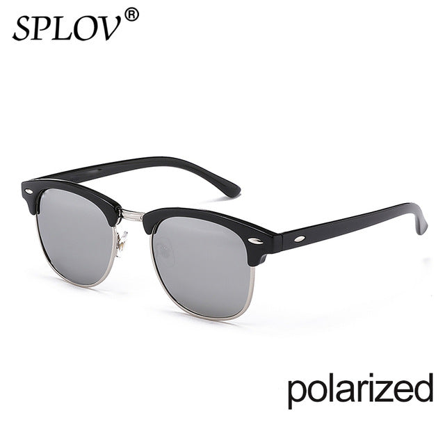 New Fashion  Semi Rimless Polarized Sunglasses Men Women Brand Designer AV8R