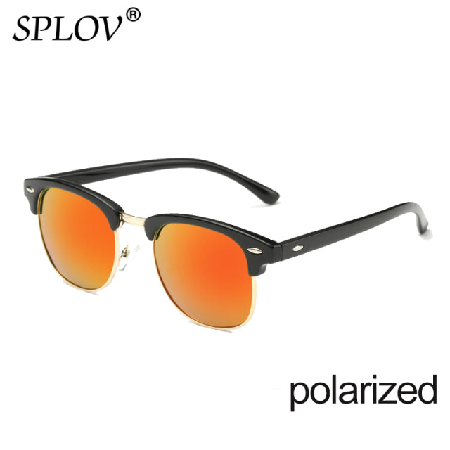 New Fashion  Semi Rimless Polarized Sunglasses Men Women Brand Designer AV8R