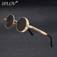 Thumbnail for Vintage Round Polarized Sunglasses Retro Steampunk Sun Glasses AV8R