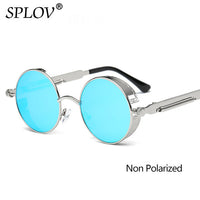 Thumbnail for Vintage Round Polarized Sunglasses Retro Steampunk Sun Glasses AV8R