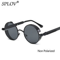 Thumbnail for Vintage Round Polarized Sunglasses Retro Steampunk Sun Glasses AV8R