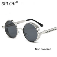 Thumbnail for Vintage Round Polarized Sunglasses Retro Steampunk Sun Glasses AV8R