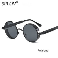 Thumbnail for Vintage Round Polarized Sunglasses Retro Steampunk Sun Glasses AV8R