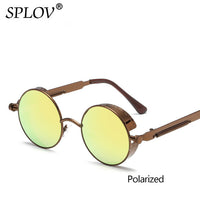 Thumbnail for Vintage Round Polarized Sunglasses Retro Steampunk Sun Glasses AV8R