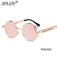 Thumbnail for Vintage Round Polarized Sunglasses Retro Steampunk Sun Glasses AV8R