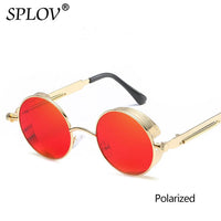 Thumbnail for Vintage Round Polarized Sunglasses Retro Steampunk Sun Glasses AV8R