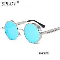 Thumbnail for Vintage Round Polarized Sunglasses Retro Steampunk Sun Glasses AV8R