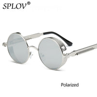 Thumbnail for Vintage Round Polarized Sunglasses Retro Steampunk Sun Glasses AV8R