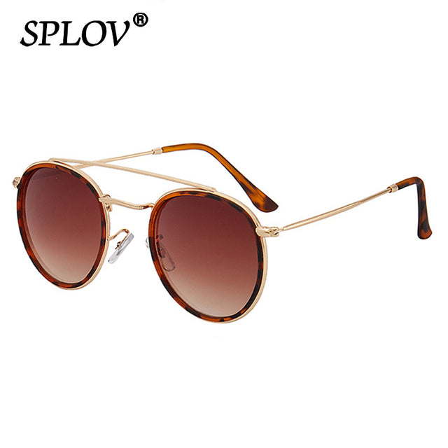 Retro Round Metal Sunglasses Men Women Steampunk Brand Designer Glasses AV8R