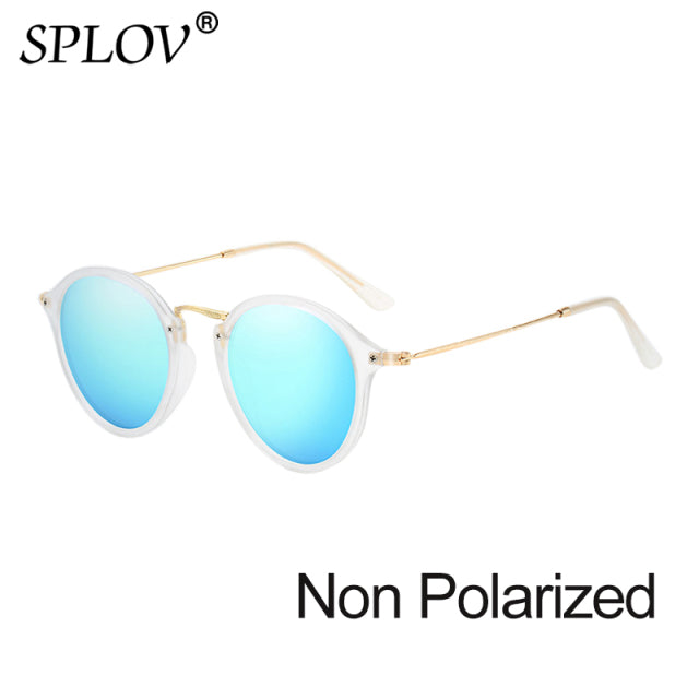 New Arrival Round Sunglasses coating Retro Men women Brand Designer Sunglasses AV8R