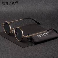 Thumbnail for Vintage Rap Sunglasses Men Women Steam Punk Style Hip-Hop Small Round Metal Frame AV8R