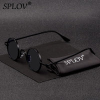 Thumbnail for Vintage Rap Sunglasses Men Women Steam Punk Style Hip-Hop Small Round Metal Frame AV8R