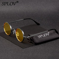 Thumbnail for Vintage Rap Sunglasses Men Women Steam Punk Style Hip-Hop Small Round Metal Frame AV8R