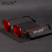 Thumbnail for Vintage Rap Sunglasses Men Women Steam Punk Style Hip-Hop Small Round Metal Frame AV8R