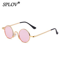 Thumbnail for Vintage Rap Sunglasses Men Women Steam Punk Style Hip-Hop Small Round Metal Frame AV8R