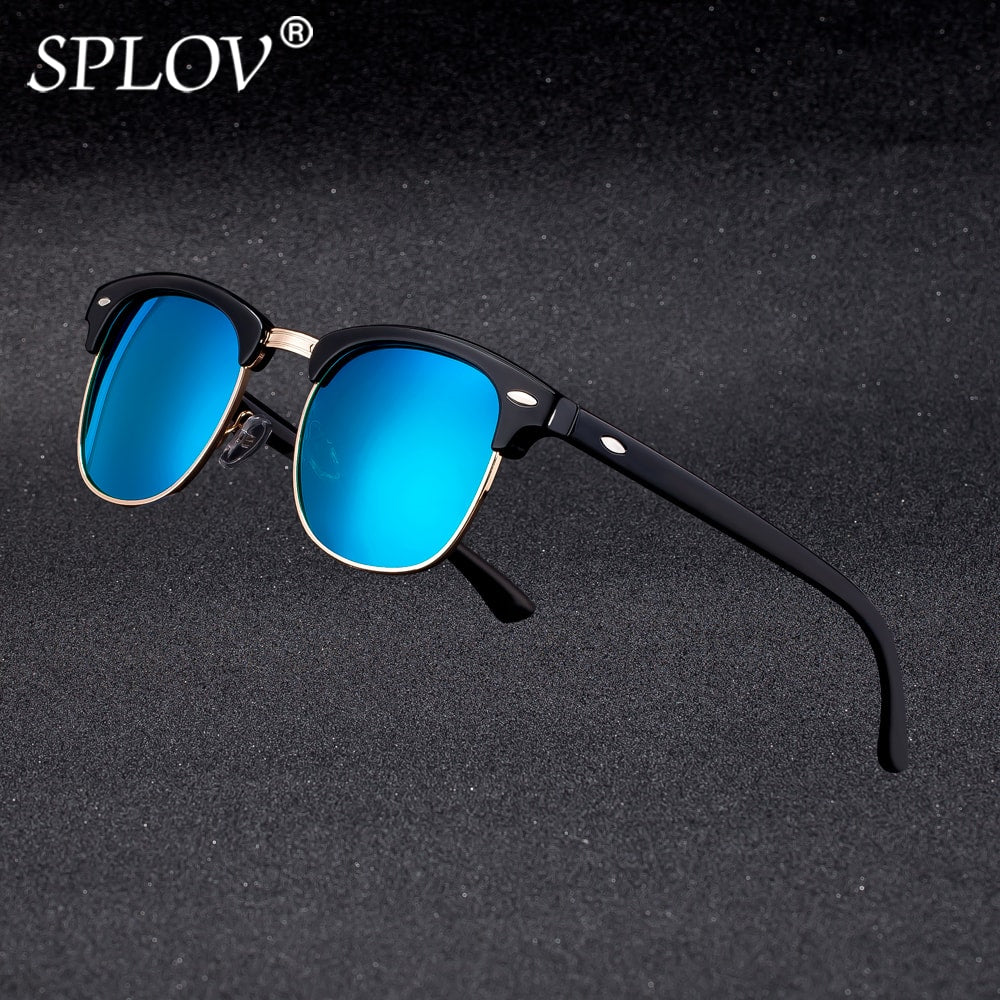 Half Metal High Quality Sunglasses Men Women Brand Designer Glasses Mirror Sun Glasses AV8R