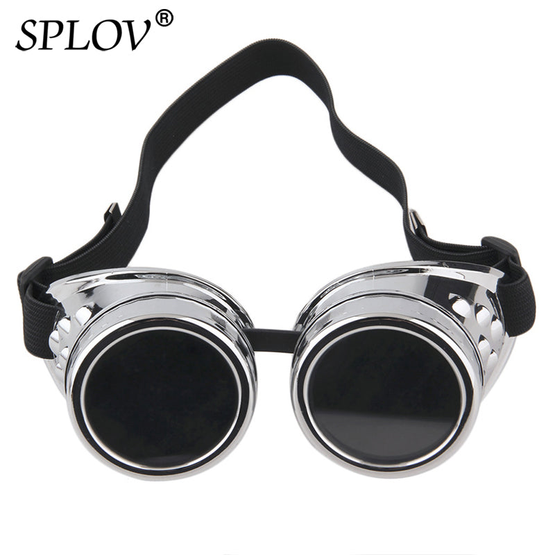 Retro Round Metal Steampunk Men Sunglasses AV8R