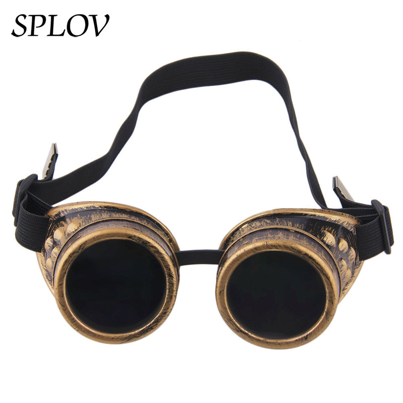 Retro Round Metal Steampunk Men Sunglasses AV8R