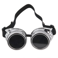 Thumbnail for Retro Round Metal Steampunk Men Sunglasses AV8R