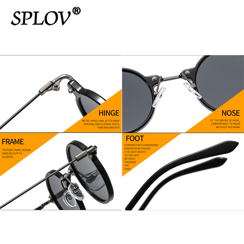 New Small Round Sunglasses Men Women Retro Steam Punk Glasses AV8R