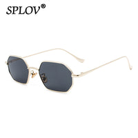 Thumbnail for Small Metal Hexagon Men Women Sunglasses Stylish Square Sun Glasses AV8R