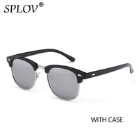 Thumbnail for Semi Rimless Polarized Sunglasses Men Women Vintage Metal Sun Glasses AV8R