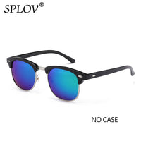 Thumbnail for Semi Rimless Polarized Sunglasses Men Women Vintage Metal Sun Glasses AV8R