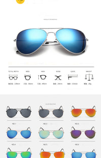 Thumbnail for Fashion Aviation Polarized Sunglasses Men Women Classic Pilot Sun Glasses AV8R