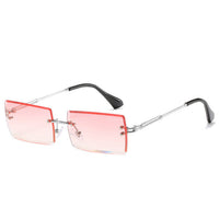 Thumbnail for Trendy Rimless Rectangle Sunglasses New Cut Design Luxury Square Glasses AV8R