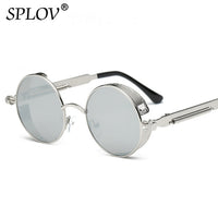 Thumbnail for Retro Round Steam Punk Sunglasses Men Women Brand AV8R