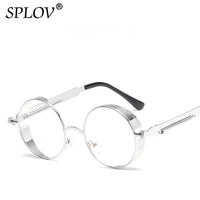 Thumbnail for Retro Round Steam Punk Sunglasses Men Women Brand AV8R