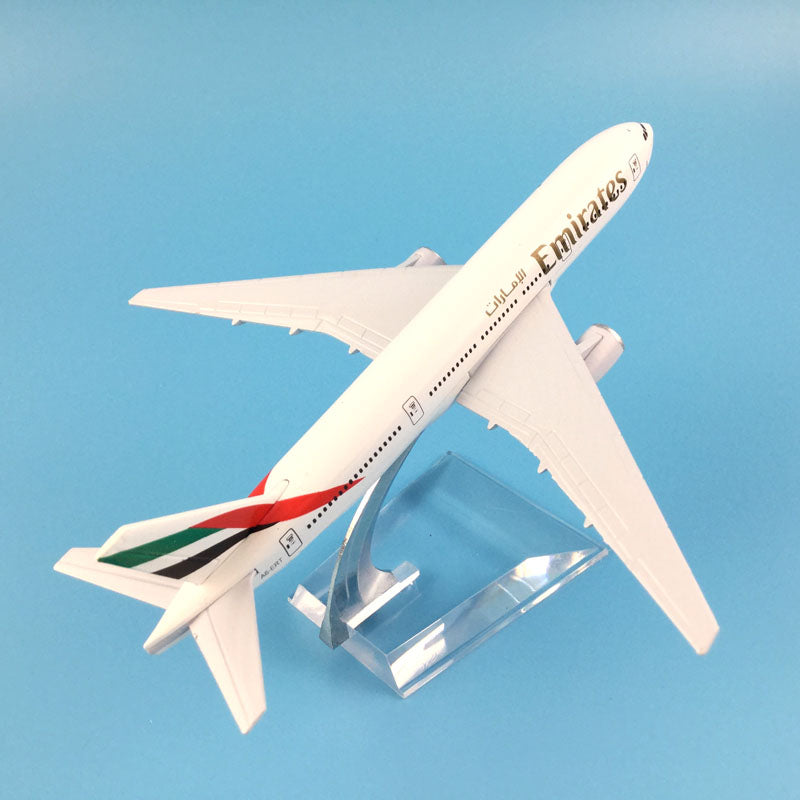 plane model Boeing 777 emirates airline aircraft 777 Metal Solid simulation airplane model for kids toys Christmas gift AV8R