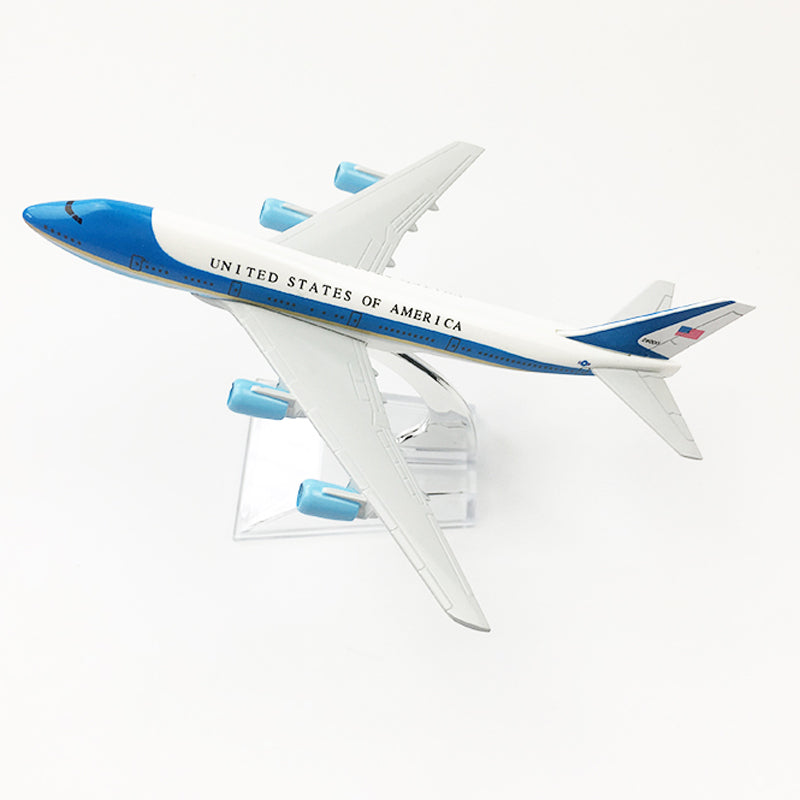 UNITED STATES OF AMERICA Air Force One aeroplane model Boeing 747 airplane 16CM Metal alloy diecast 1:400 airplane model toys AV8R