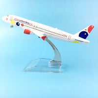 Thumbnail for viva colombia Airlines Aeroplane model Airbus A320 airplane 16CM Metal alloy diecast 1:400 airplane model toys Collectible gift AV8R