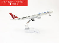 Thumbnail for Turkish Airlines Boeing 777 Airplane model Turkey 16CM B777 Plane model Alloy Metal Diecast Aircraft model Toy plane gift AV8R