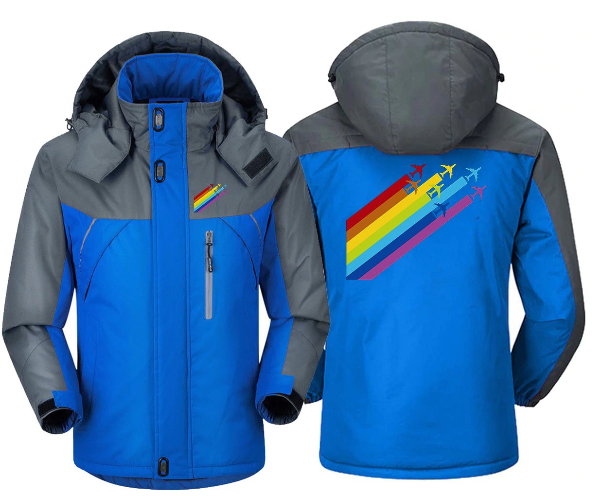 Rainbow Chemtrails Jacket for Winter