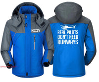 Thumbnail for REAL HELICOPTER PILOT DON'T NEED RUNWAYS WINDBREAKER JACKET THE AV8R