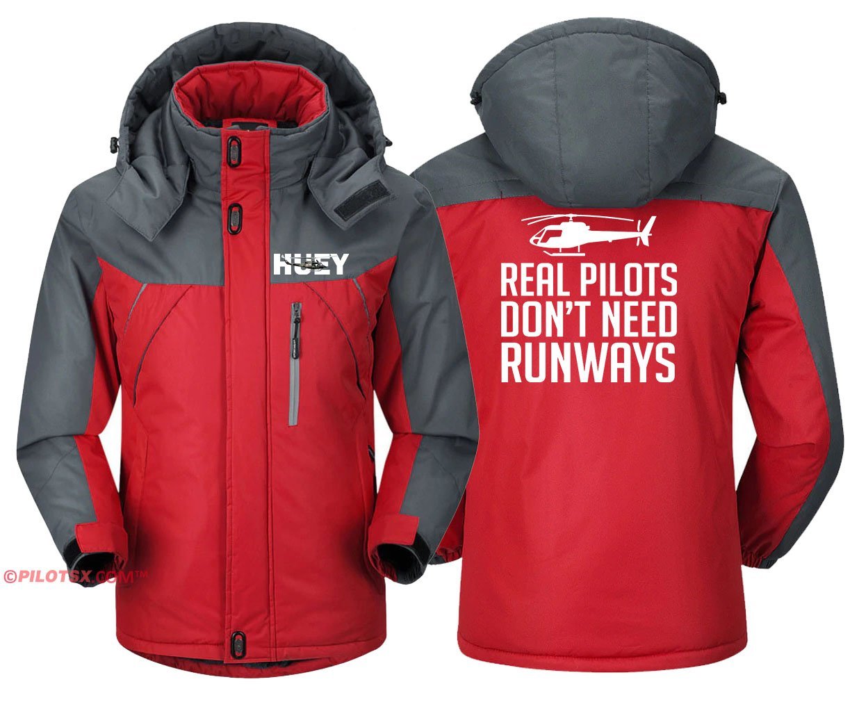 REAL HELICOPTER PILOT DON'T NEED RUNWAYS WINDBREAKER JACKET THE AV8R