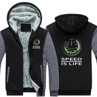 Thumbnail for SPEED IS LIFE ZIPPER SWEATER THE AV8R