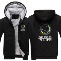 Thumbnail for SPEED IS LIFE ZIPPER SWEATER THE AV8R