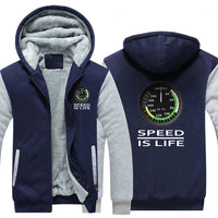 Thumbnail for SPEED IS LIFE ZIPPER SWEATER THE AV8R