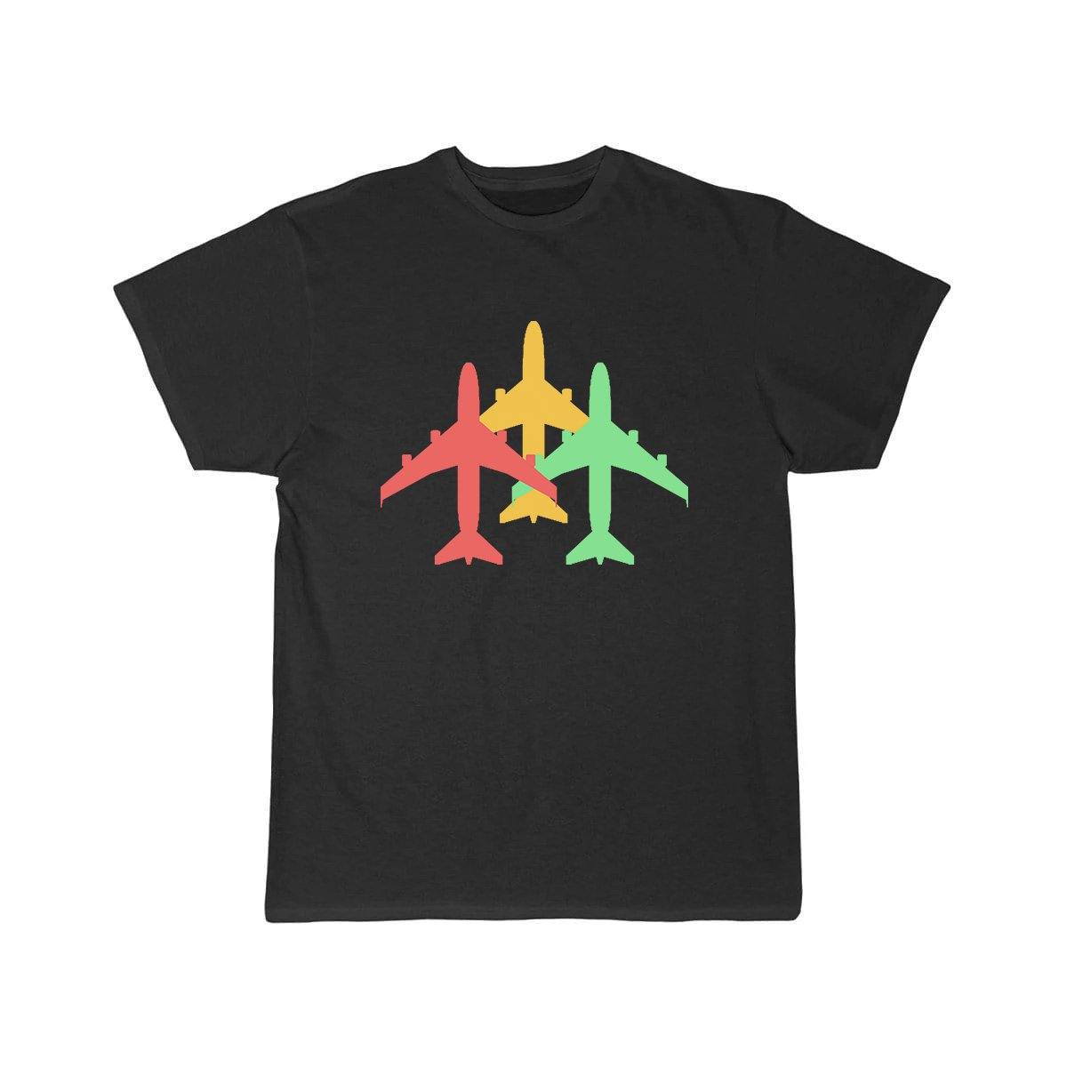 THREE COLOUR AIRPLANE DESIGNED T SHIRT THE AV8R