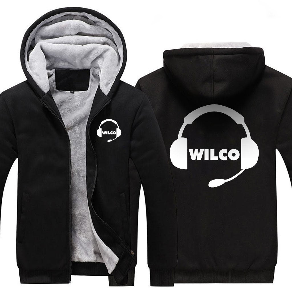 WILCO FLIGHT HEADPHONES DESIGNED ZIPPER SWEATER THE AV8R