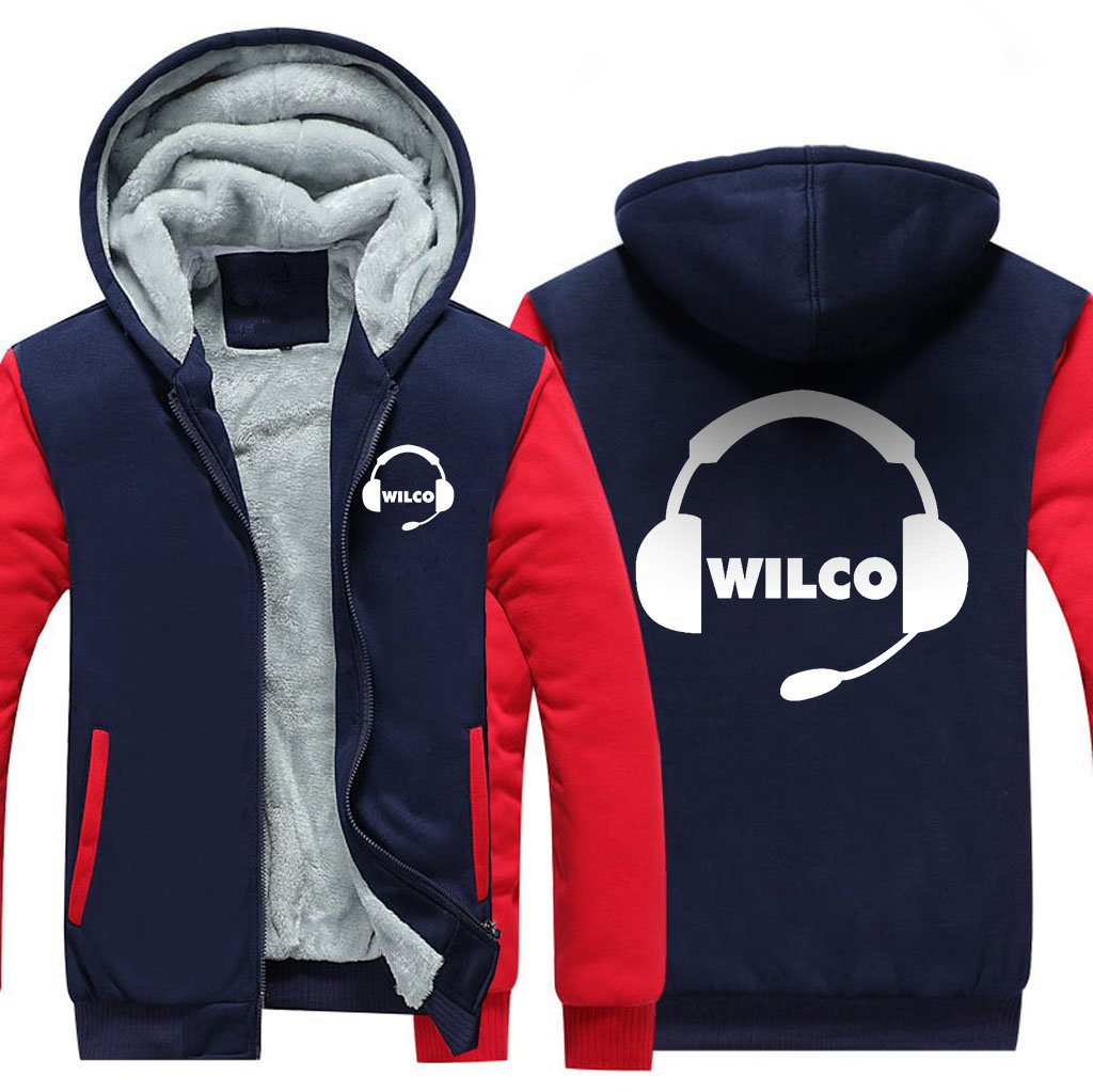 WILCO FLIGHT HEADPHONES DESIGNED ZIPPER SWEATER THE AV8R