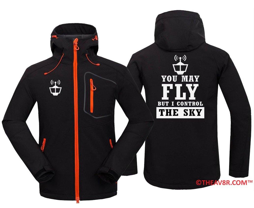 YOU MAY FLY BUT I CONTROL THE SKY DESIGNED ZIPPER HOODIE THE AV8R